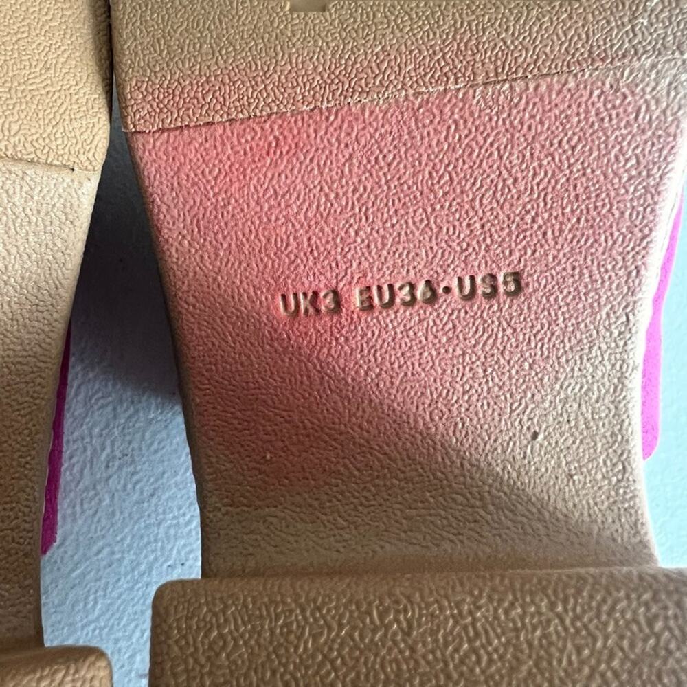Fitflop Hot Pink Suede Mules Size 5 - Picture 12 of 13